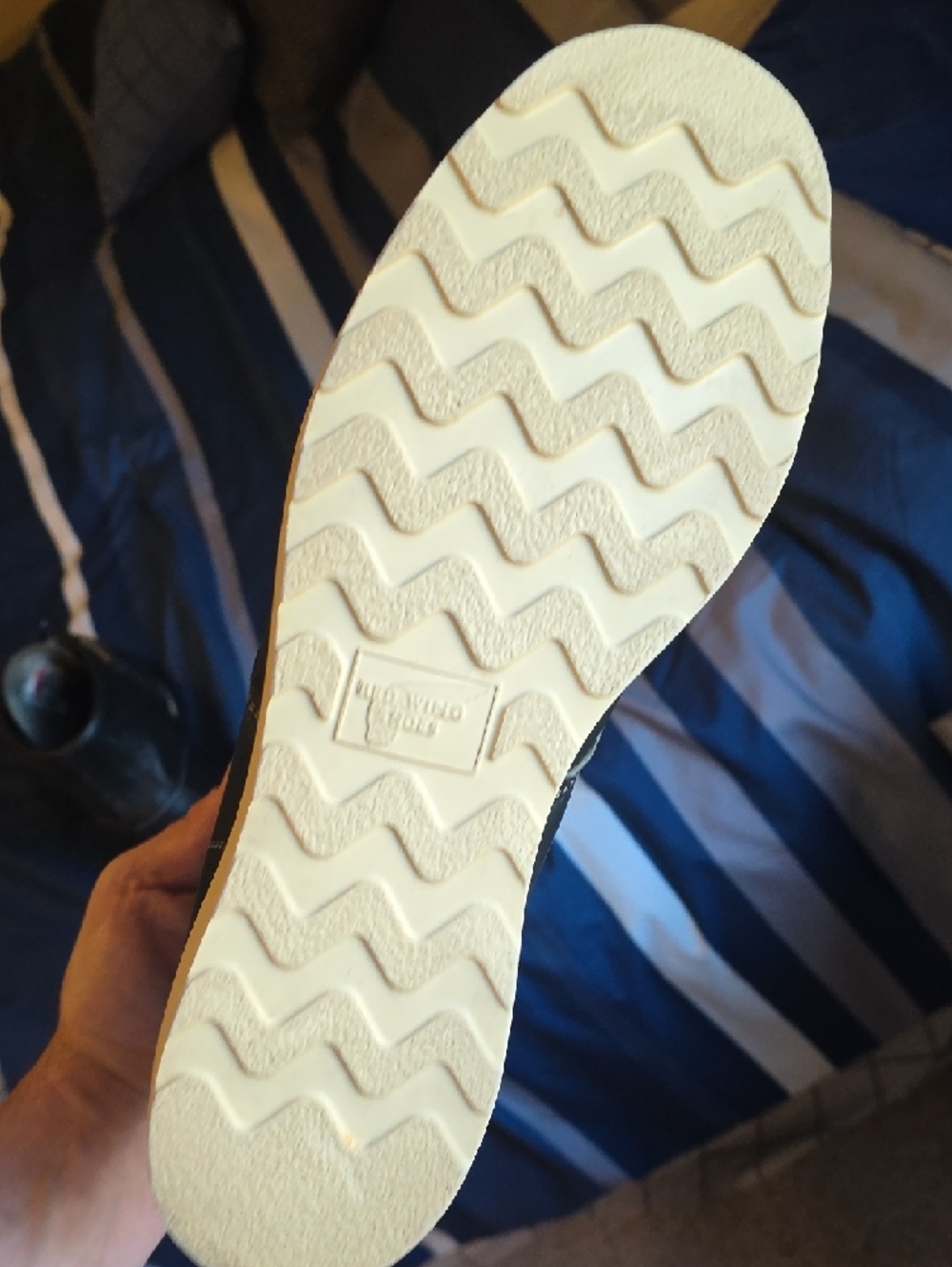 Red Wing Shoes Black Leather Moc Toe Boots with Cream Outsole - Picture 10 of 10